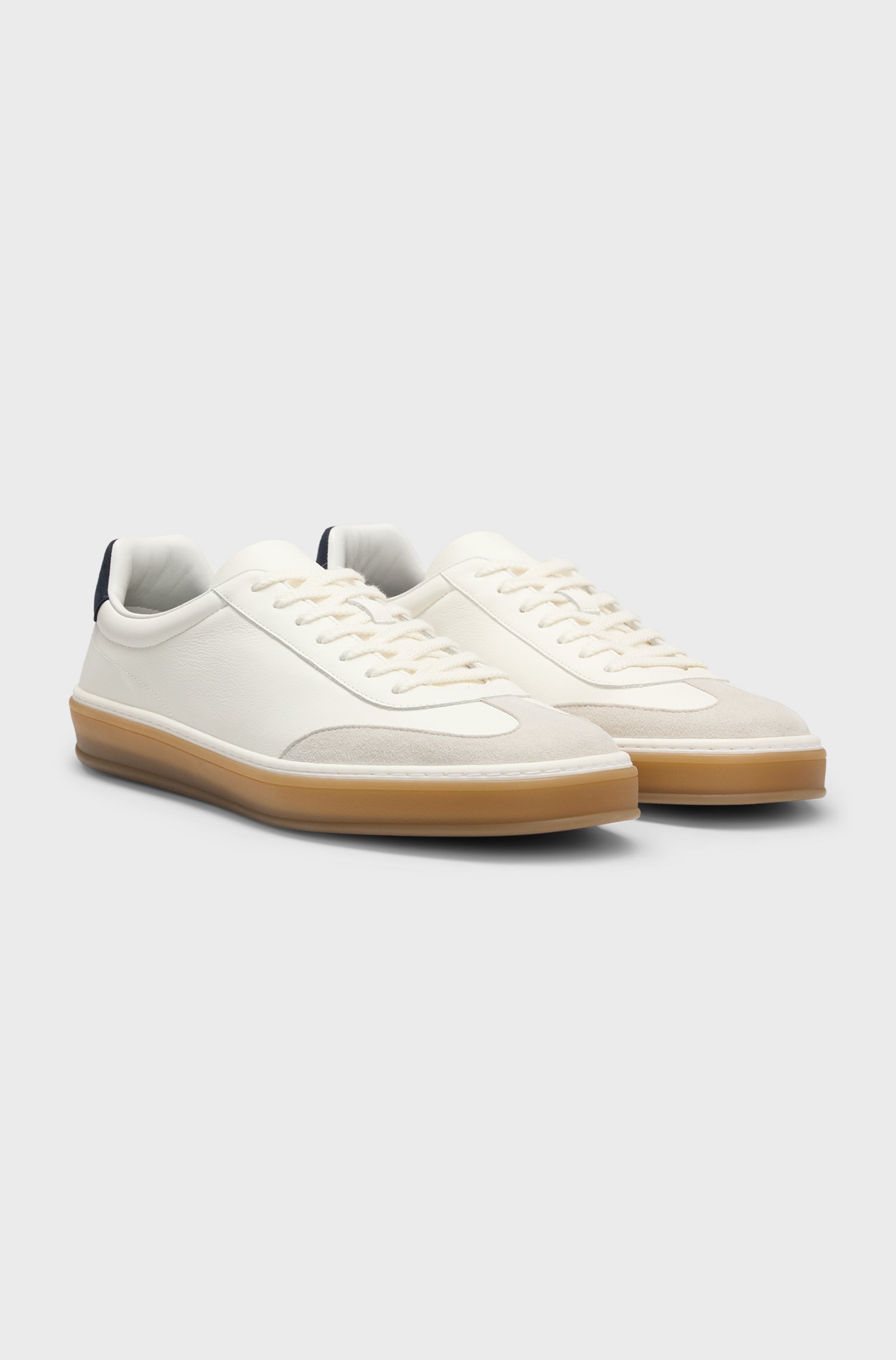 Beckham x BOSS leather sneaker